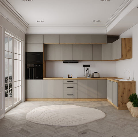 L-Küche Nexa – 360 × 200 cm – KL10-M360 – Foto 2 (Beige Matt)