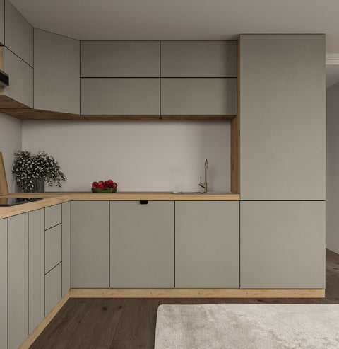 L-Küche Nexa – 360 × 260 cm – KL11-M360 – Foto 4 (Beige Matt)