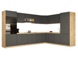 L-Küche Nexa – 360 × 260 cm – KL11-M360 – Foto 2 (Grau Matt)