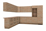 L-Küche Nexa Woodline & Artisan-Eiche – 330 × 270 cm – KÜ-NEXA-003 – freigestellt auf Weiß