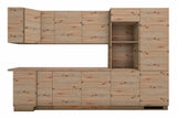 L-Küche Nexa Woodline & Artisan-Eiche – 330 × 270 cm – KÜ-NEXA-003 – Wand A freigestellt auf Weiß