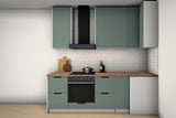 L-Küche Sorento Grün & Weiß – 319 × 244 cm – KÜ-SORENTO6-001 – Wand B frontal