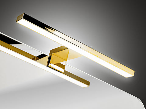 LED-Leuchte für Badspiegel Gold glänzend – Ansicht 2