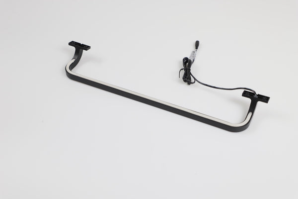 LED-Leuchte für Badspiegel Schwarz matt – Höhe 5 cm, Tiefe 7,5 cm