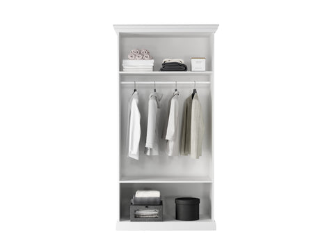 Livento Eleganter Kleiderschrank mit 2 Türen und Spiegelfronten – Stilvoll & Geräumig – Ansicht 3