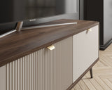 Marly Detail – Kaschmir / Walnuss