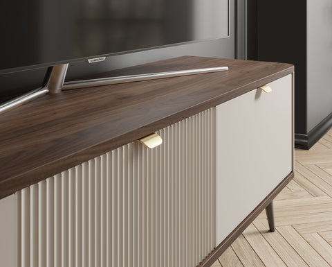 Marly Detail – Kaschmir / Walnuss