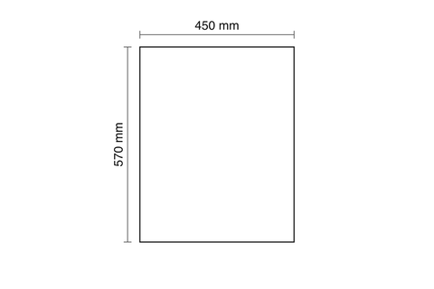 Küchenschrank – Maßbild mit Bemaßung (Breite × Höhe × Tiefe in mm)