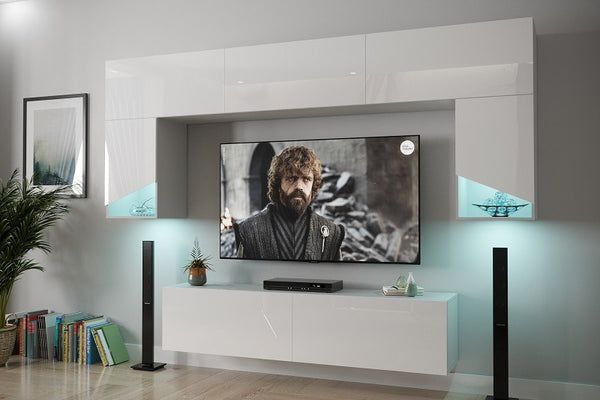 Wohnwand Leno S4 - Trendige Wohnwände für eine neue Ästhetik im Wohnbereich. - ROYAL24_MARKT