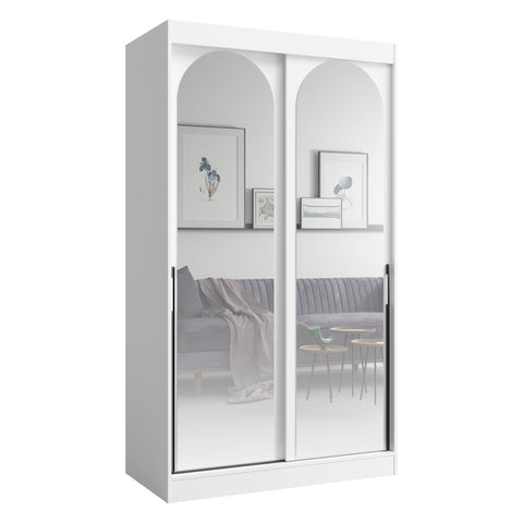 Modin Schwebetürenschrank in Weiß – Ansicht 2
