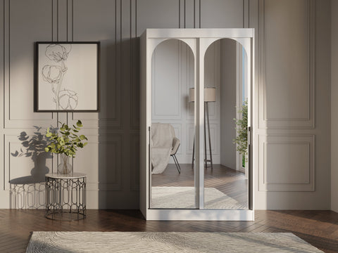 Modin Schwebetürenschrank in Weiß – Ansicht 4