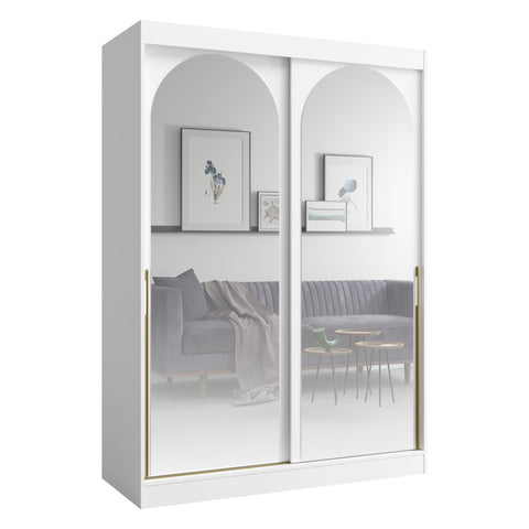 Modin Schwebetürenschrank in Weiß