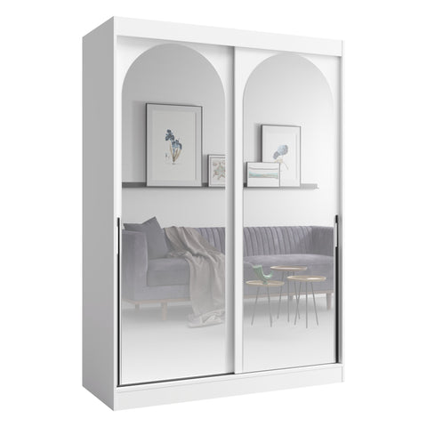 Modin Schwebetürenschrank in Weiß – Ansicht 2