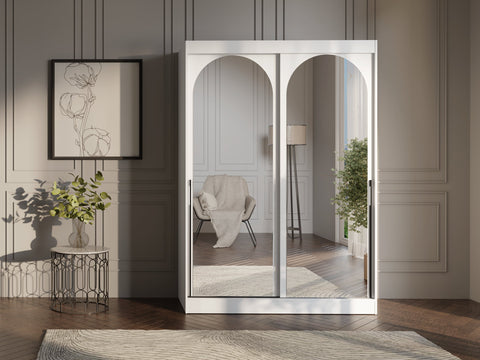 Modin Schwebetürenschrank in Weiß – Ansicht 4