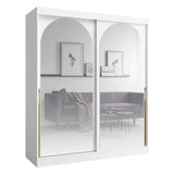 Modin Schwebetürenschrank in Weiß