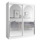 Modin Schwebetürenschrank in Weiß – Ansicht 2