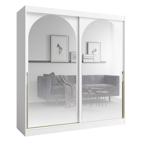 Modin Schwebetürenschrank in Weiß