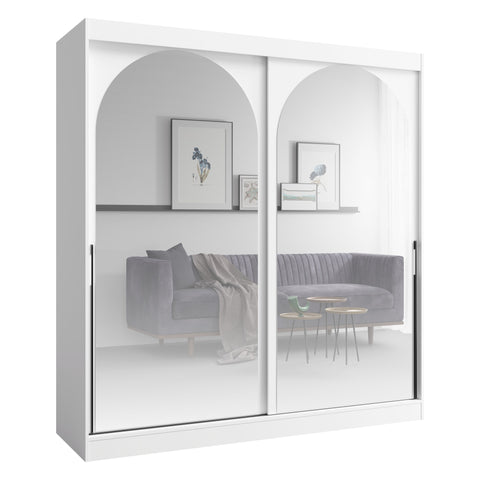 Modin Schwebetürenschrank in Weiß – Ansicht 2