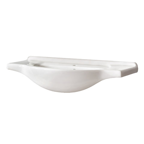 Möbelwaschbecken Cleo 85 × 49 cm – Weiß, glänzend