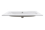 Möbelwaschbecken Flavia 101 × 46 cm – Weiß, glänzend, eckig – Ansicht 2