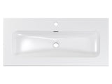 Möbelwaschbecken Flavia 101 × 46 cm – Weiß, glänzend, eckig – Ansicht 3