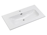 Möbelwaschbecken Flavia 81 × 46 cm – Weiß, glänzend, eckig