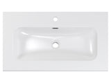 Möbelwaschbecken Flavia 81 × 46 cm – Weiß, glänzend, eckig – Ansicht 3