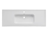 Möbelwaschbecken Gora 121 × 46 cm – Weiß, glänzend, eckig – Ansicht 4