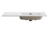 Möbelwaschbecken Gora II 101 × 46 cm – Weiß, glänzend, eckig – Becken rechts – Ansicht 2