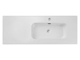 Möbelwaschbecken Gora II 121 × 46 cm – Weiß, glänzend, eckig – Becken rechts – Ansicht 3