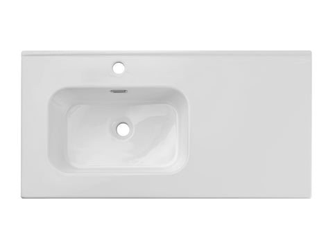 Möbelwaschbecken Gora II 91 × 46 cm – Weiß, glänzend – Ansicht 3