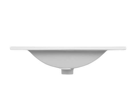 Möbelwaschbecken Lavena 51 × 46 cm – Weiß, glänzend, eckig – Ansicht 2