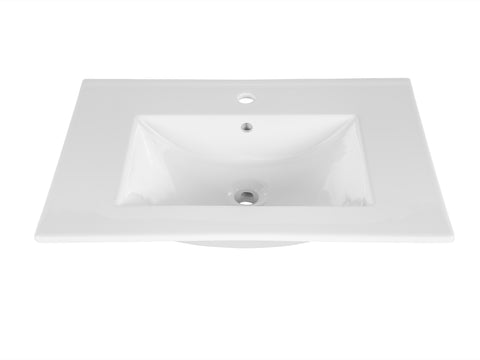 Möbelwaschbecken Lavena 51 × 46 cm – Weiß, glänzend, eckig – Ansicht 4
