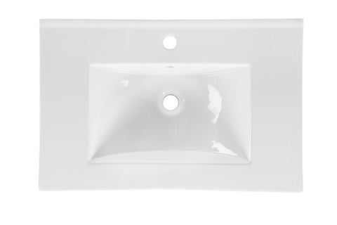 Möbelwaschbecken Lavena 61 × 46 cm – Weiß, glänzend, eckig – Ansicht 4