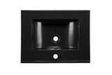 Möbelwaschbecken Lavena 81 × 46 cm – Schwarz, matt, eckig – Ansicht 4