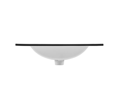 Möbelwaschbecken Lavena 81 × 46 cm – Schwarz, matt, eckig – Ansicht 5