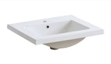 Möbelwaschbecken Nova-9060 61 × 46 cm – Weiß, glänzend, eckig