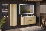 Möbelwaschbecken Purea 120 × 46 cm – Weiß, glänzend, eckig – Ansicht 4