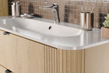 Möbelwaschbecken Purea 120 × 46 cm – Weiß, glänzend, eckig – Ansicht 6