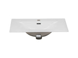 Möbelwaschbecken Skyla 61 × 46 cm – Weiß, glänzend, eckig – Ansicht 3