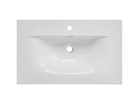 Möbelwaschbecken Skyla 91 × 46 cm – Weiß, glänzend, eckig – Ansicht 4