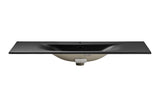 Möbelwaschbecken Skyla I 121 × 46 cm – Schwarz, matt, eckig – Ansicht 2