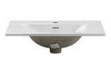Möbelwaschbecken Skyla I 61 × 46 cm – Weiß, matt, eckig – Ansicht 2