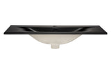 Möbelwaschbecken Skyla I 81 × 46 cm – Schwarz, matt, eckig – Ansicht 2