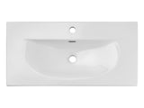 Möbelwaschbecken Skyla III 81 × 40 cm – Weiß, glänzend, eckig – Ansicht 3