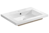 Möbelwaschbecken Spira 61 × 46 cm – Weiß, glänzend, eckig – Ansicht 4