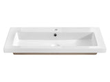 Möbelwaschbecken Spira 81 × 46 cm – Weiß, glänzend, eckig – Ansicht 2