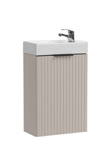 Möbelwaschbecken Vedra 40 × 22 cm – Weiß, glänzend, eckig
