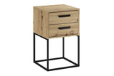 Nachttisch Navira Artisan Eiche 40 × 65 × 39 cm mit 2 Schubladen