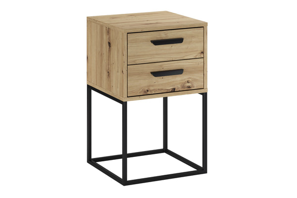 Nachttisch Navira Artisan Eiche 40 × 65 × 39 cm mit 2 Schubladen